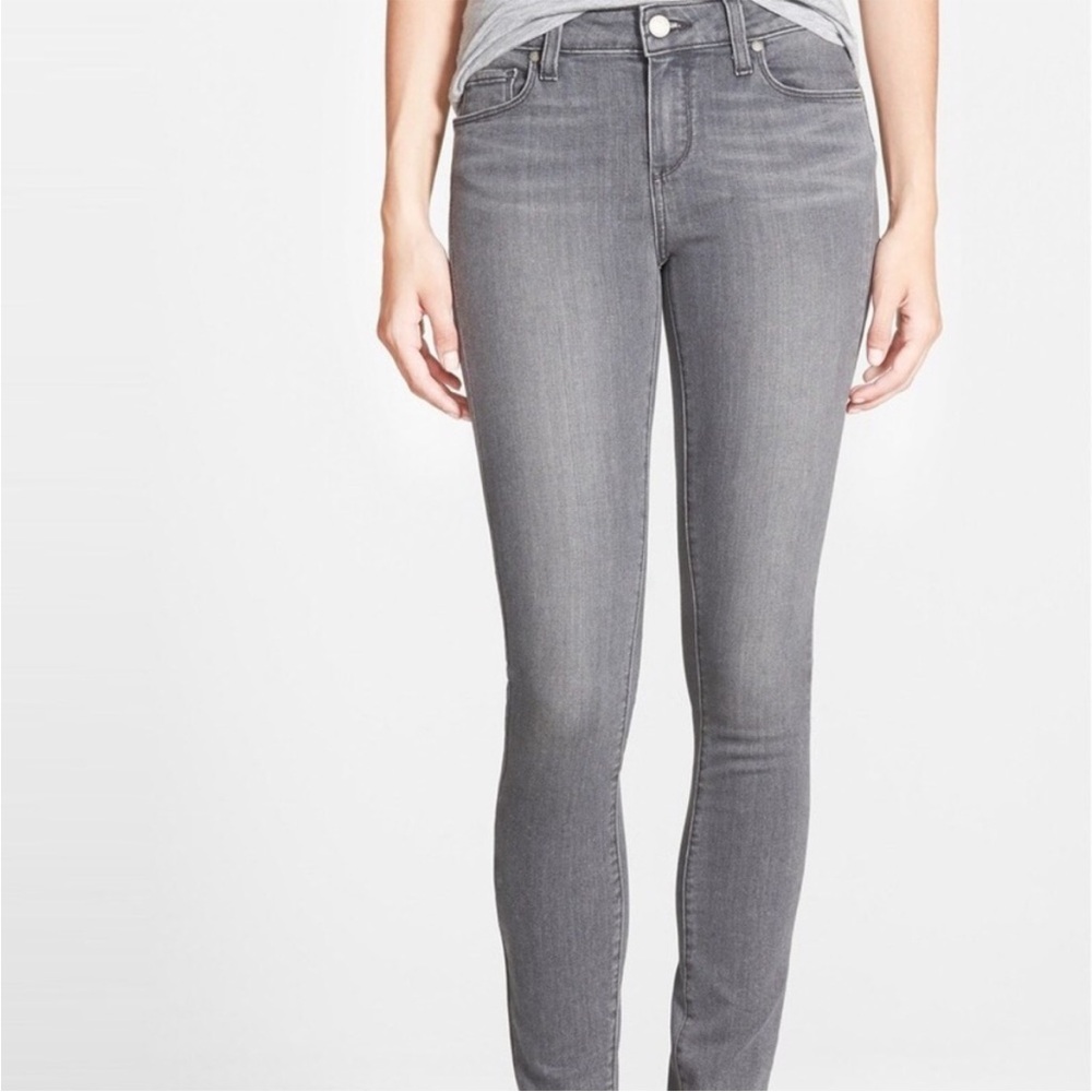 PAIGE Women's Charcoal Skinny Jeans Verdugo Ultra Skinny